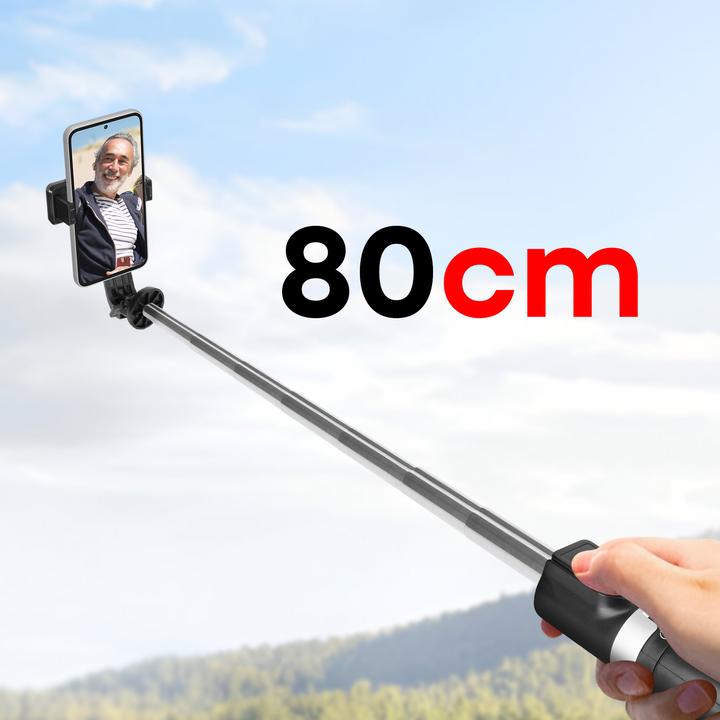 Image du produit xO selfie stick trépied Bluetooth SS10 noir 80cm