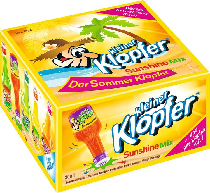 Produktbild Lasko Union Kleiner KLOPFER SUNSHINE Mix Box 25 x 20 cl / 16 % Italien (25 x 2 cl)