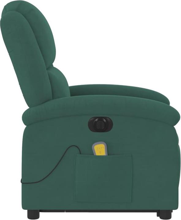 Actual product image VidaXL Massage chair with stand-up aid electric velvet
