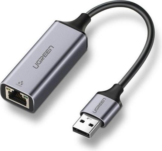 Actual product image Ugreen External Adapter Gigabit Ethernet USB 3.0 (grey) (USB, RJ45 (1x))