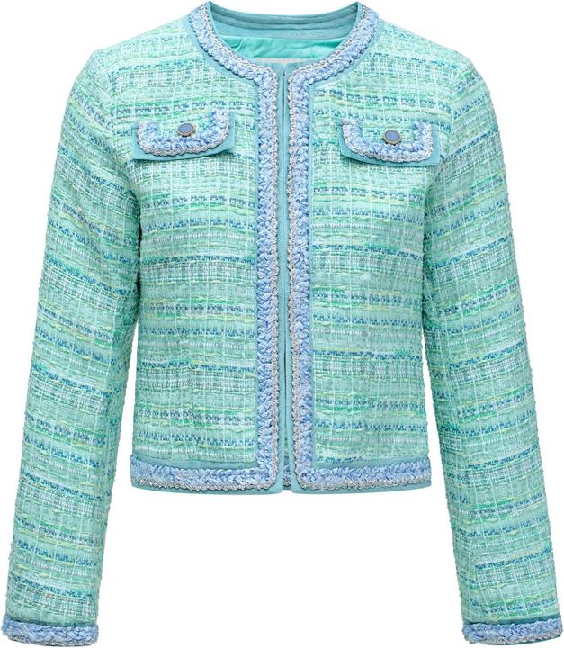Salsa Jeans Jacke Colorful Tweed Chanel-Style Jacket