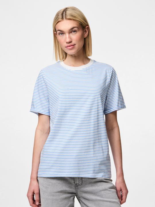Actual product image Pieces Pcria Ss Fold Up Tee Stripes Noos Bc (XS)