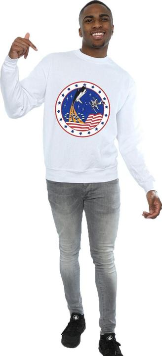 Actual product image Nasa Mens Classic Rocket 76 Sweatshirt (XL)