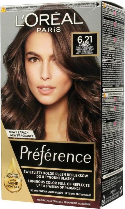 Image du produit L'Oréal Paris L'Oréal Préférence Teinture pour cheveux 6.21 Opera (6.21 Opera)