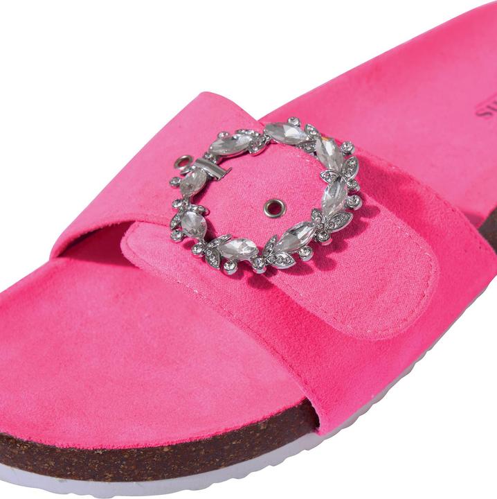 Actual product image Joe Browns Jewelled Buckle Slider Sandals (41)