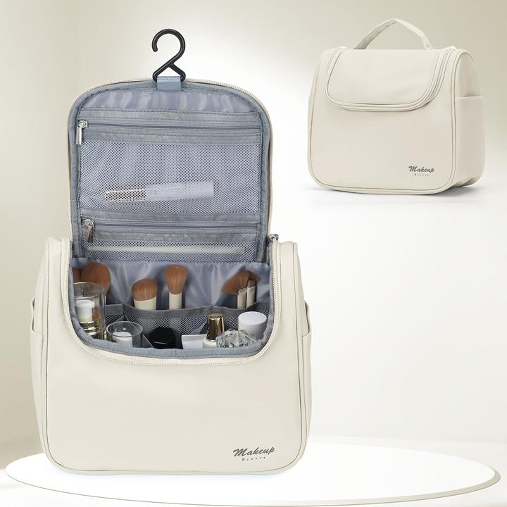 Produktbild Only-Bags.Store Casual Style grosse Kapazität Kosmetikkoffer, Nylon Kulturtasche mit mehreren Taschen, langlebig (9.80 l)