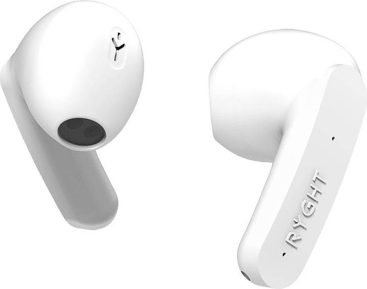 Image du produit Ryght Casque intra-auriculaire MINO Bluetooth® stéréo Microphone blanc Réduction du bruit Indicateur de (ANC, Filaire)