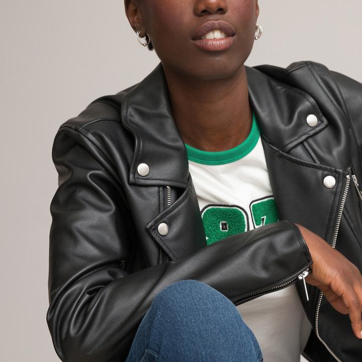 Produktbild La Redoute Collections Bikerjacke aus Kunstleder (46)