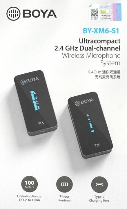 Image du produit Boya BY-XM6-S1 Système de microphone sans fil