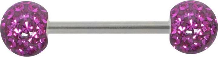 Actual product image Bijouteria Nipple piercing (Epoxy resin, Crystal, Surgical steel 316L)