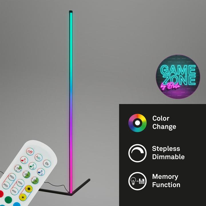 Produktbild Briloner RGB IC LED Stehleuchte, schwarz, 81xRGB-LED