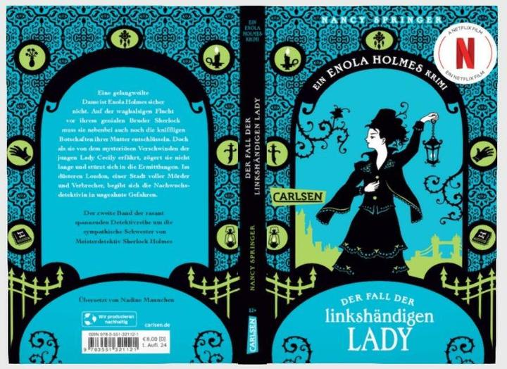 Immagine prodotto Enola Holmes: Der Fall der linkshändigen Lady (Tedesco, Nancy Springer, 2024)
