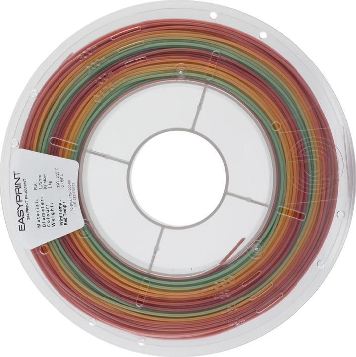 Actual product image Prima Creator EasyPrint PLA - 1.75mm - 1 kg - Rainbow (PLA, 1.75 mm, 1000 g, Multicoloured)