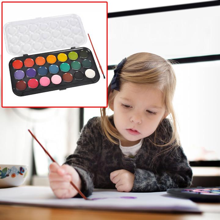 Produktbild Seurat Aquarellfarben, Palette mit 21 Farben und Pinsel (Mehrfarbig)