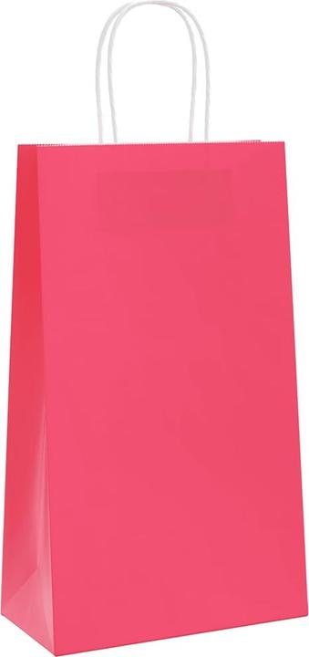 Actual product image VidaXL Kraft paper bags 50 pcs. with handle Pink 21x11x36 cm Paper bag (Gift bag, 50 x)