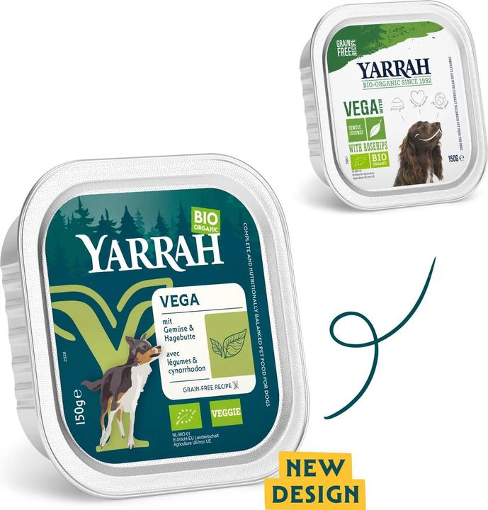 Immagine prodotto Yarrah Cibo per cani Vega in a Bowl Organic (Adulto, 1 pz., 150 g)