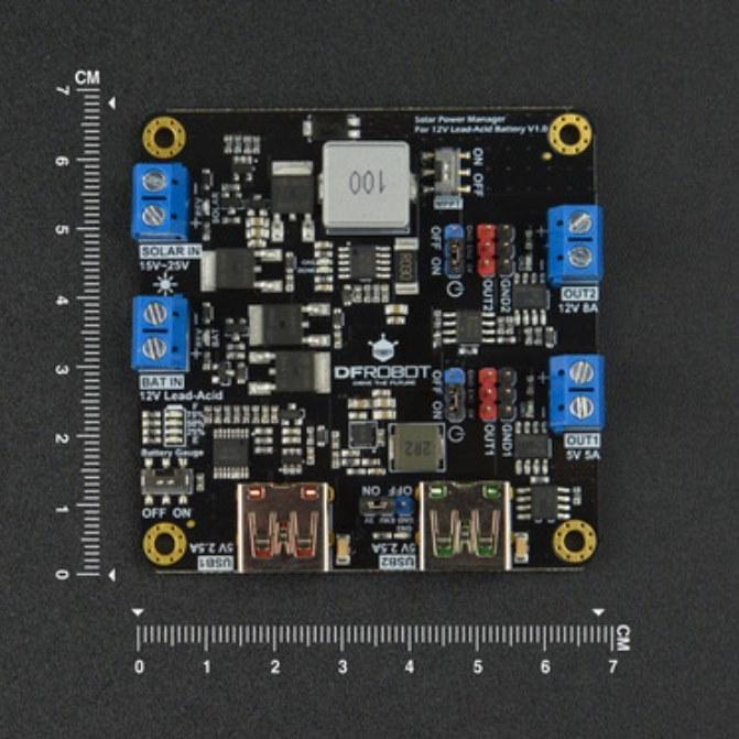 Actual product image DFRobot Solar Power Manager for 12V Lead-Acid Batteries