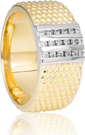 Actual product image Breuning RING - BRILL. 0,18 Ct. H/si (53, 750/18 K Gold)