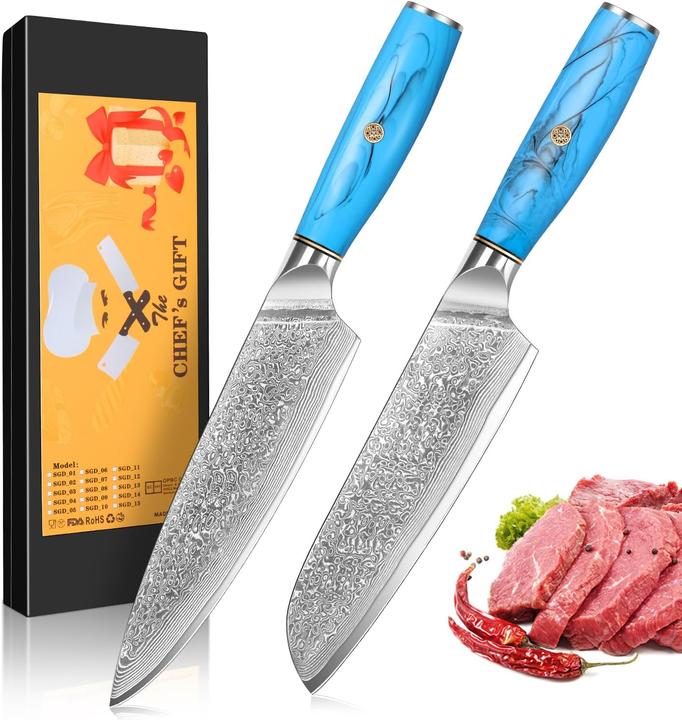 Immagine prodotto Home Safety Set di coltelli Damasco (19.50 cm)