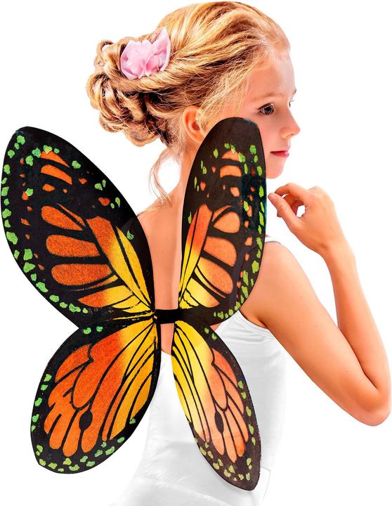 Immagine prodotto Widmann SCHMETTERLINGSFLÜGEL IN SCHWARZ-ORANGE-GELB Kindergrösse 66x38 cm