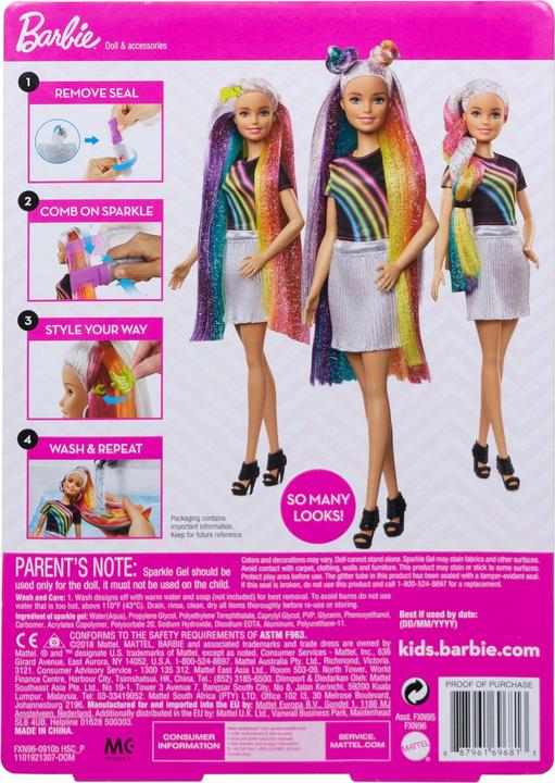 Immagine prodotto Barbie Capelli Arcobaleno