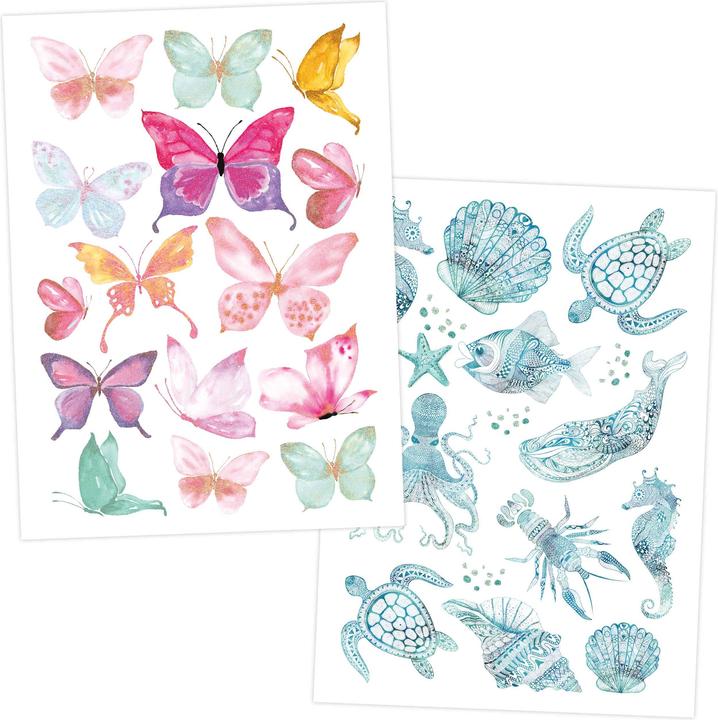 Produktbild Papierdrachen Metallic Tattoo Set