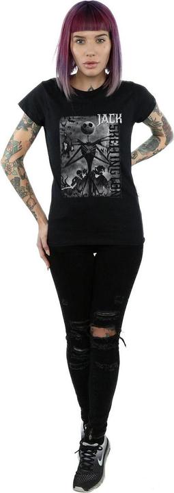 Actual product image Disney Womens/Ladies Nightmare Before Christmas Skellington Cotton T-Shirt (L)