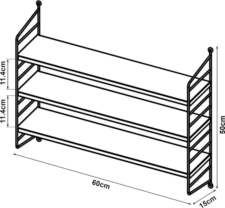 Produktbild En.Casa Modulares Wandregal Strängnäs 2er Set Pastellgrün