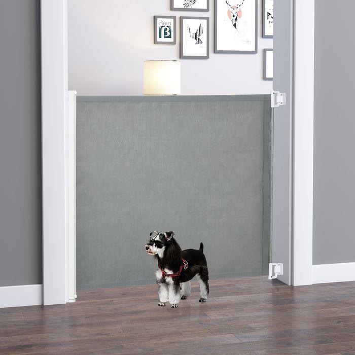 Image du produit Swisshandel24 Barrière de sécurité pour porte de chien Barrière de sécurité pour escalier Séparateur de sécurité (5.50 cm)