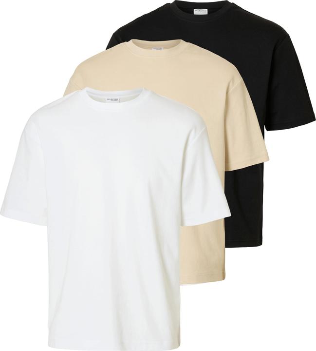 Immagine prodotto Selected Homme T-shirt a 3 pezzi con scollo rotondo (XXL)