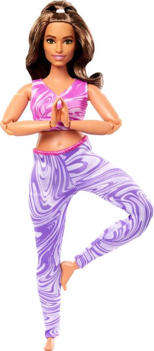 Image du produit Barbie Made to Move Poupée de yoga aux cheveux blonds