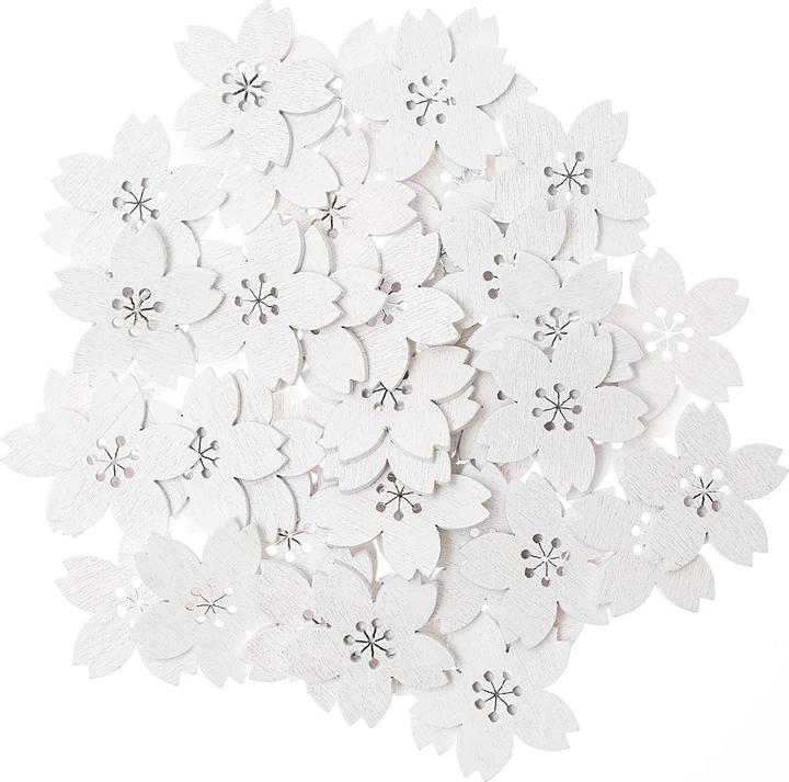 Image du produit Rico Design Décor de dispersion fleur de cerisier 48 pièces, blanc