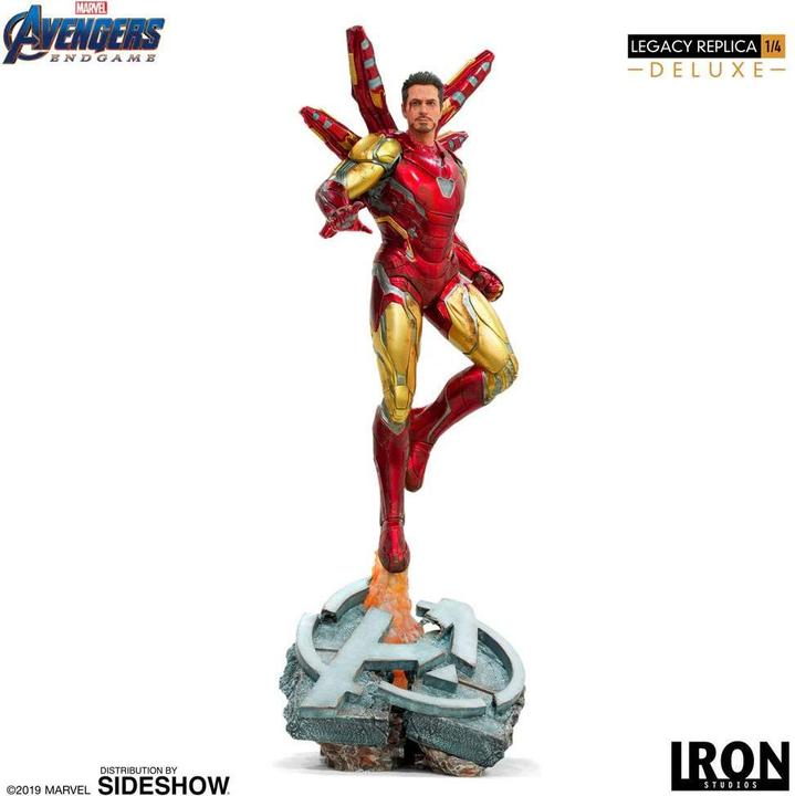 Actual product image Iron Studios Avengers: Endgame Legacy Replica Statue 1/4 Iron Man Mark LXXXV Deluxe Version 84 cm