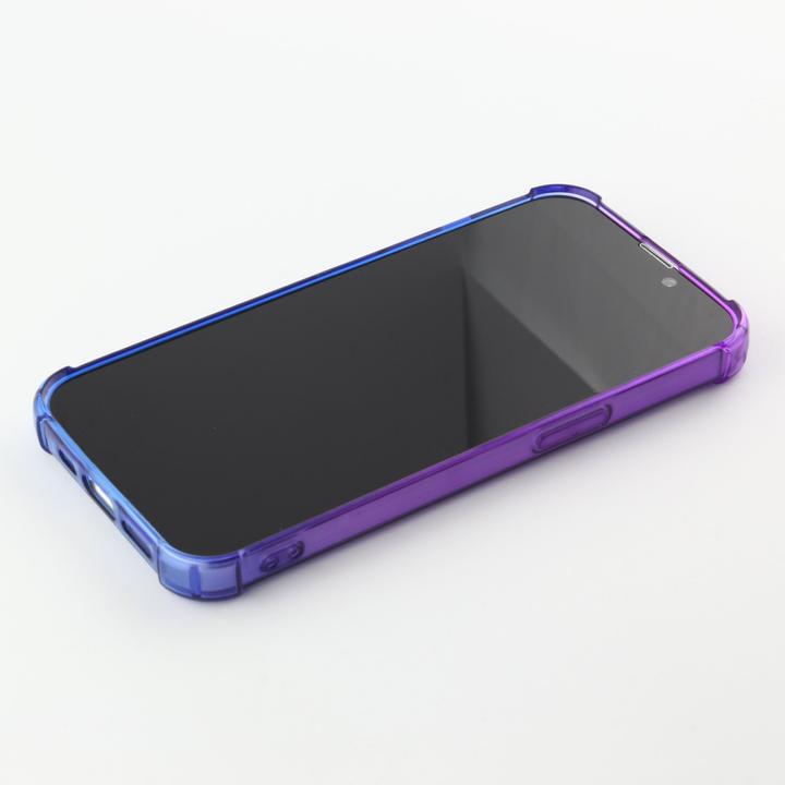 Image du produit PhoneLook Coque Bumper Rainbow Silicone anti-choc avec bords protégés violet (Apple iPhone 15 Pro)