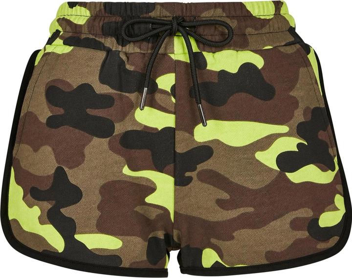Actual product image Urban Classics Ladies Printed Camo Hot Pants (XS)