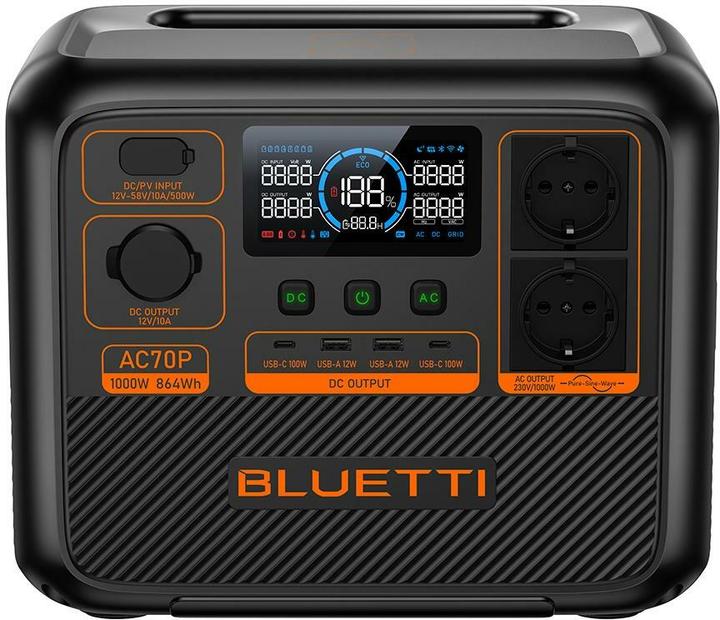 Actual product image Bluetti AC70P (864 Wh, 10.70 kg)