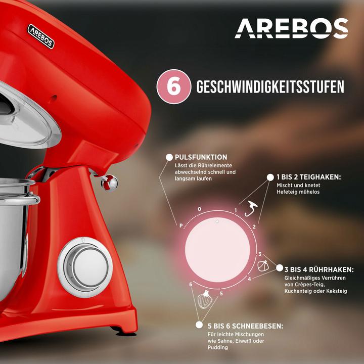 Immagine prodotto Arebos Robot da cucina (1800 W)