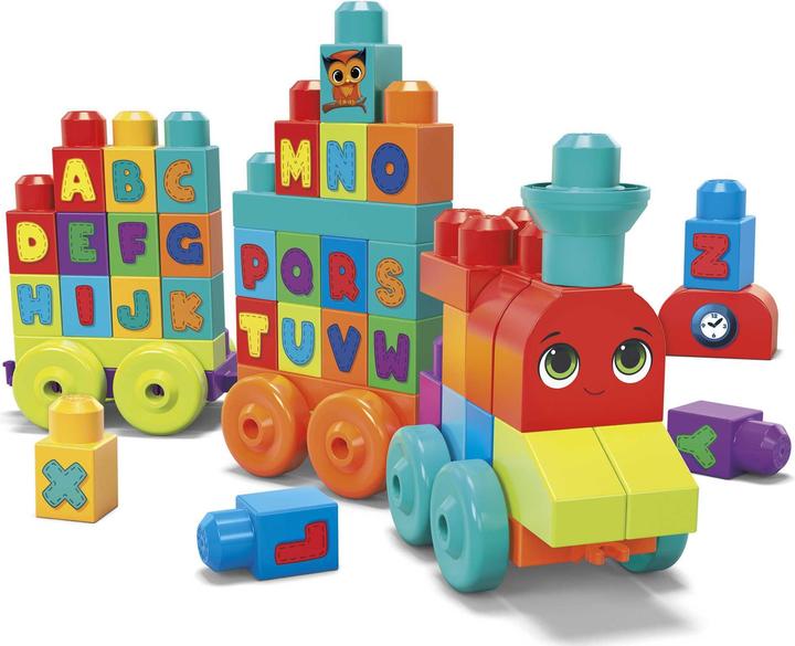 Image du produit Mega Bloks Train d'apprentissage ABC (60 pièces)