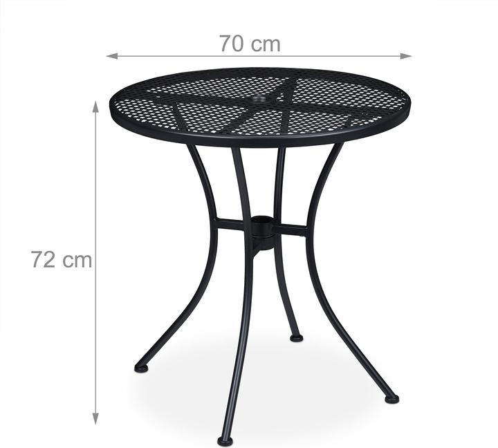 Produktbild Relaxdays Gartentisch (70 cm)