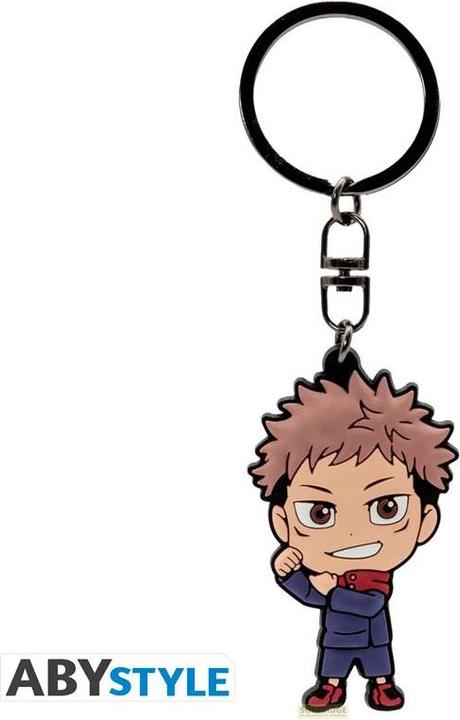 ABYstyle JUJUTSU KAISEN Yuji Itadori PVC Keyring, Multicolored, H. 5,8 cm x L. 3,5 cm