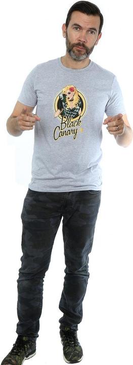 Actual product image Universal Textiles Mens Black Canary Badge Heather T-Shirt (XL)