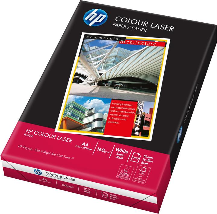 Image du produit HP Hewlett-Packard papier laser couleur (160 g/m², 250 x, A4)