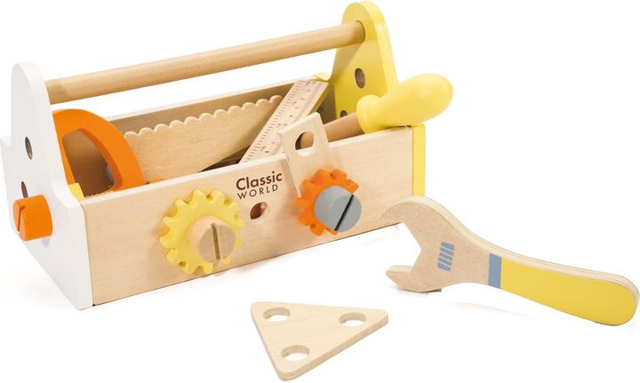 Immagine prodotto Classic World Set da falegnameria in legno con cassetta degli attrezzi, 18dl