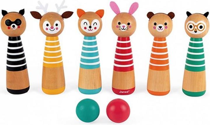 Immagine prodotto Janod Il mio primo gioco di bowling (Francese, Spagnolo, Tedesco, Italiano, Inglese)