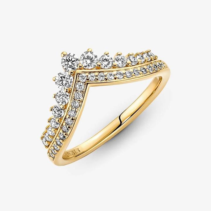 Produktbild Pandora 14k Gold Timeless Wishbone Diadem Ring (52)