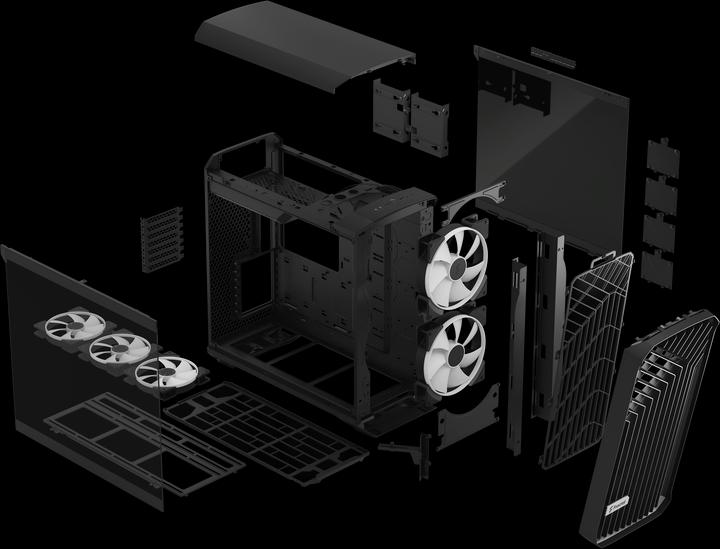 Actual product image Fractal Torrent RGB Black TG Light (ATX, E-ATX, mATX, ITX, SSI EEB, SSI CEB)