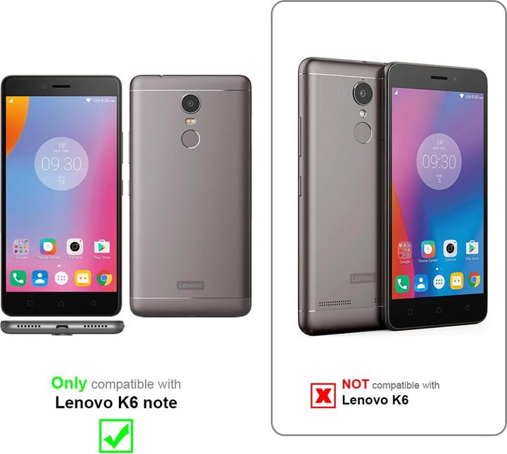 Actual product image Cadorabo Display protection glass (1 Piece, Lenovo K6 Note)