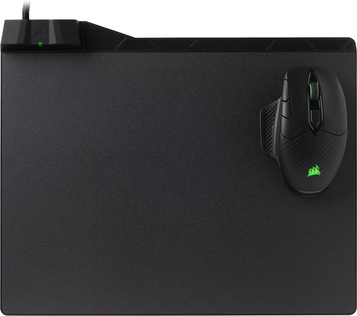 Produktbild Corsair MM1000 mit kabelloser Qi-Ladezone (L)