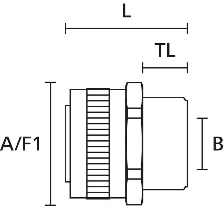 Produktbild HellermannTyton Anschlussarmatur Nennweite=32 M32 CuZn+Ni (3.68 cm)