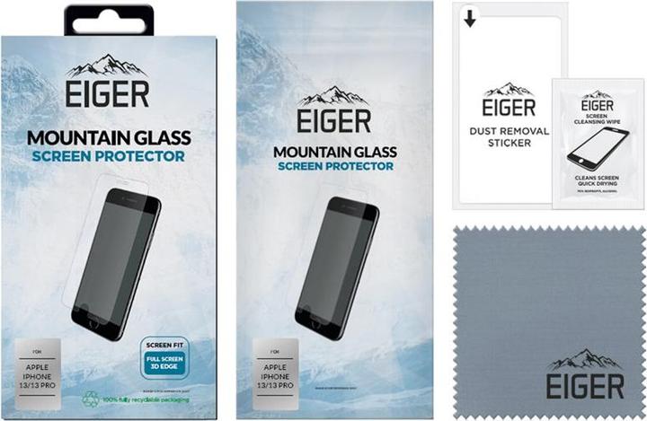 Image du produit Eiger Mountain Glass Clear Edge (1 pièce(s), Apple iPhone 13, Apple iPhone 13 Pro, Apple iPhone 14)